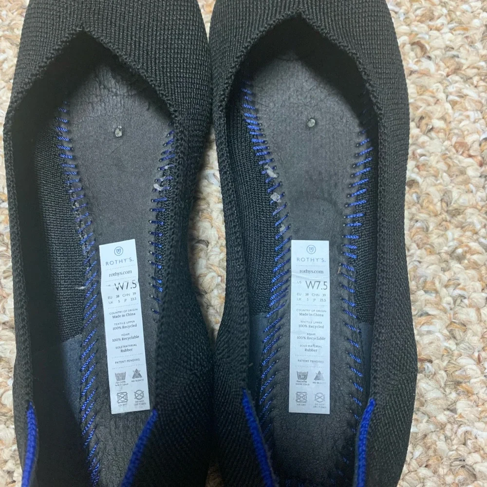 Rothy’s Black Rounded Toe Flat - Picture 3 of 3